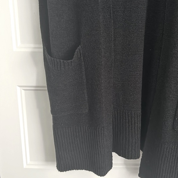 Long open cardigan with cap sleeve - Picture 4 of 4
